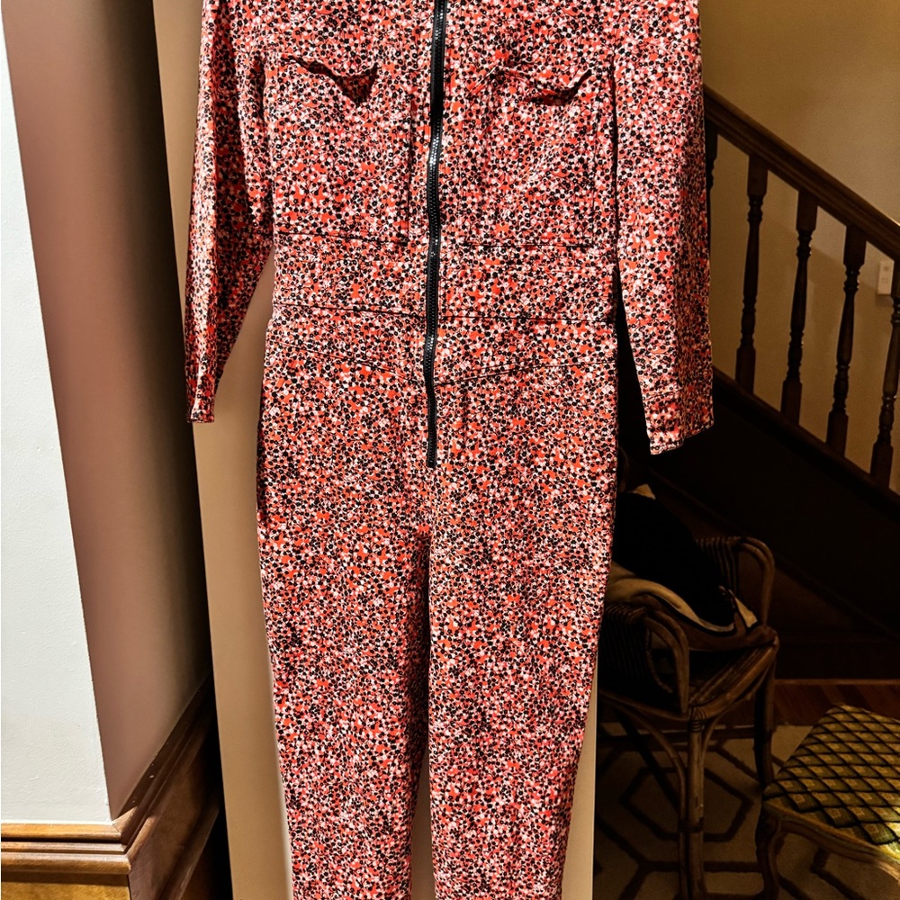 Red Patterned Rebecca Minkoff Jumpsuit
